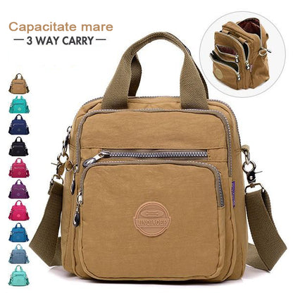 ✨👜【Modna i uniwersalna】Torba z podwójnym zamkiem błyskawicznym, torebka i torba na ramię