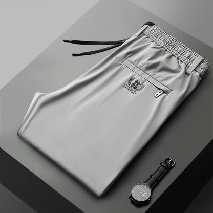 👖👖【40-115 kg】Nowe spodnie z elastycznego jedwabiu na wiosnę i lato 2025