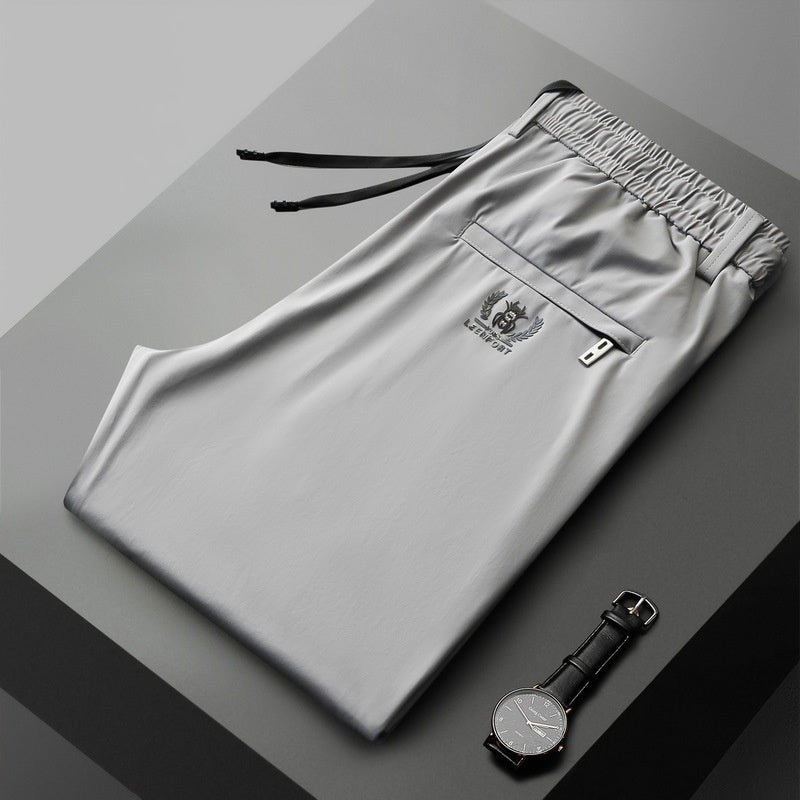 🔥【Kup 1, a 1 dostaniesz gratis】👖👖【40-115 kg】Nowe spodnie z elastycznego jedwabiu na wiosnę i lato 2025--Dwa kawałki