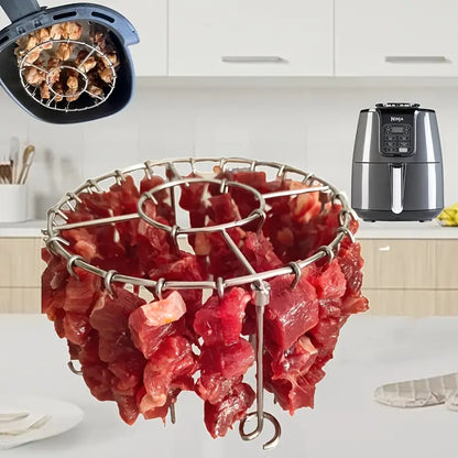 🍢🍖🍗 Grill ze stali nierdzewnej 304, 24 szaszłyki, Beztłuszczowa frytkownica