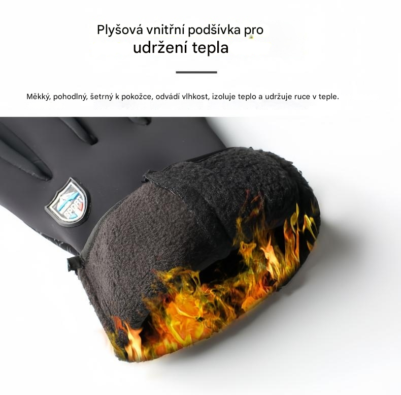 🔥【Sleva brzy končí】❄️⛷️Podzimní/zimní venkovní cyklistické, turistické a lyžařské rukavice, nepromokavé, větruodolné vlněné rukavice🧤