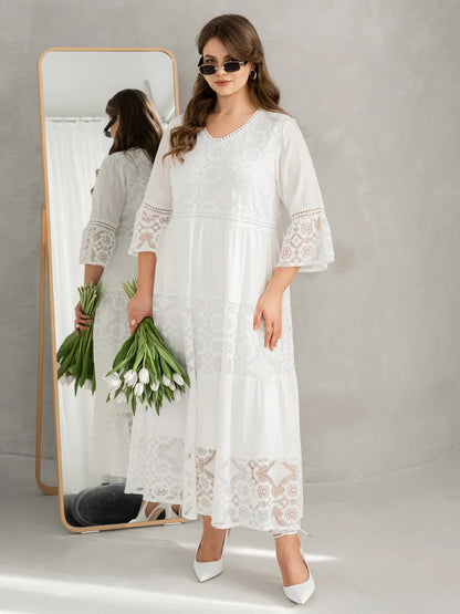 🌸【Nowość 2025】💋【S-5XL】👗Wysokiej jakości elegancka sukienka - Elegancka i wykwintna sukienka, idealna