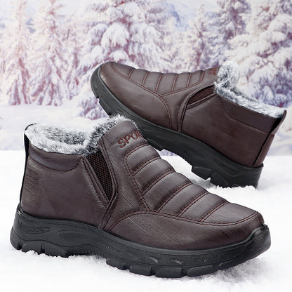 40% - Męskie zimowe buty codzienne, aksamitne i grube, antypoślizgowe