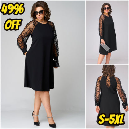💖💖【S-5XL】🍁🍂Wysokiej jakości elegancka sukienka na jesień i zimę w nowym stylu3889629