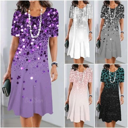 👗 Elegancka sukienka retro z okrągłym dekoltem【S-5XL】3902002