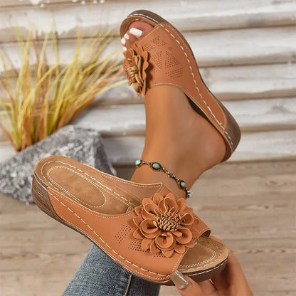 Pantuflas de plataforma con puntera descubierta, Colección Verano 2026: Estilo, comodidad y suela antideslizante (Tallas 36-43)