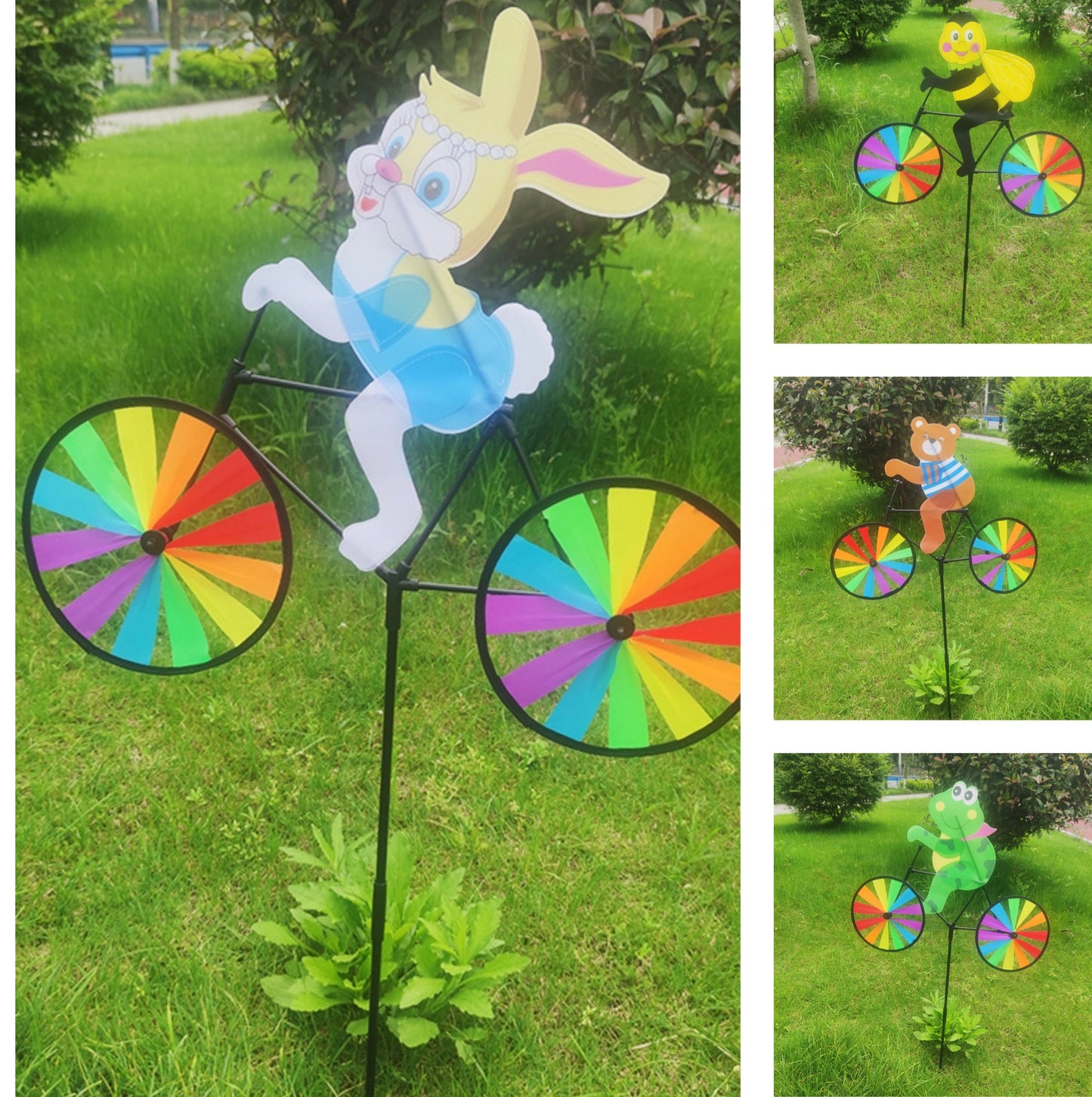 【🔥Kup 1, a otrzymasz 1 gratis】🐈 【3 sztuki】🌈Kreatywne śmigło wiatrowe ze zwierzęcym kołem🐰