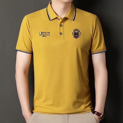 👔【Oferta por tiempo limitado - 50% de descuento】【M-4XL】💥Nueva camiseta polo para hombre de color liso 🎉