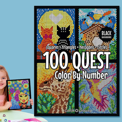 50% ZĽAVA🎄🎨 100 QUEST Omaľovánka podľa čísel