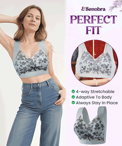 💌🌈【3 sztuki】【M-4XL】Biustonosz koronkowy w dużym rozmiarze bez stalowych kółek, luksusowy, piękny, seksowny biustonosz z tyłu