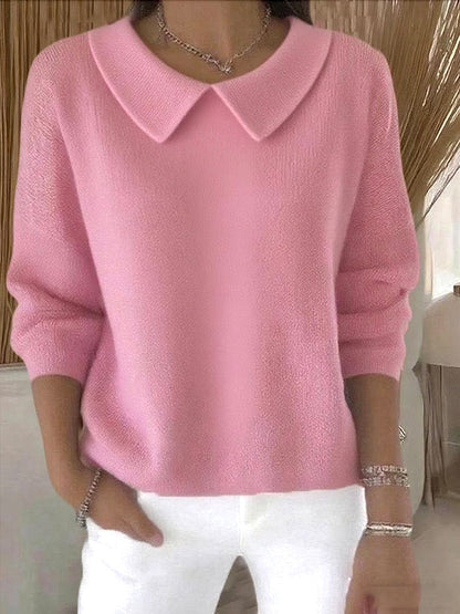 🔥【S-3XL】【Jesienna nowość】Wygodny top damski z długim rękawem i dekoltem w serek – Ciepły i stylowy