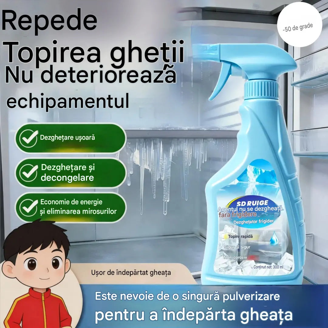 🔥🎖️【2 botellas 30 €】❄️Spray descongelante y quitahielos para refrigerador