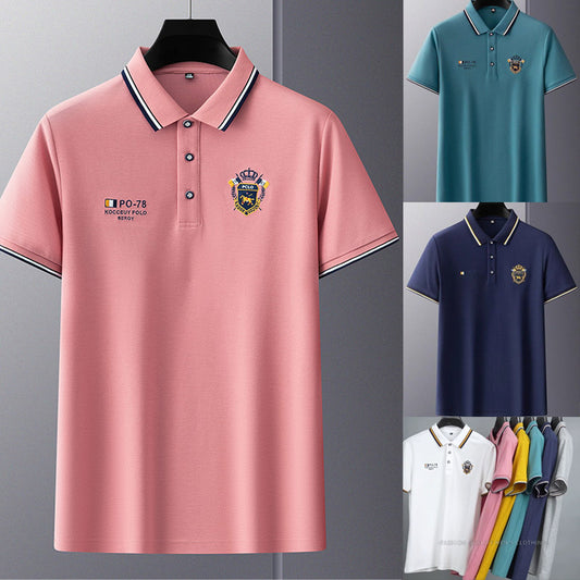 👔【Oferta por tiempo limitado - 50% de descuento】【M-4XL】💥Nueva camiseta polo para hombre de color liso 🎉
