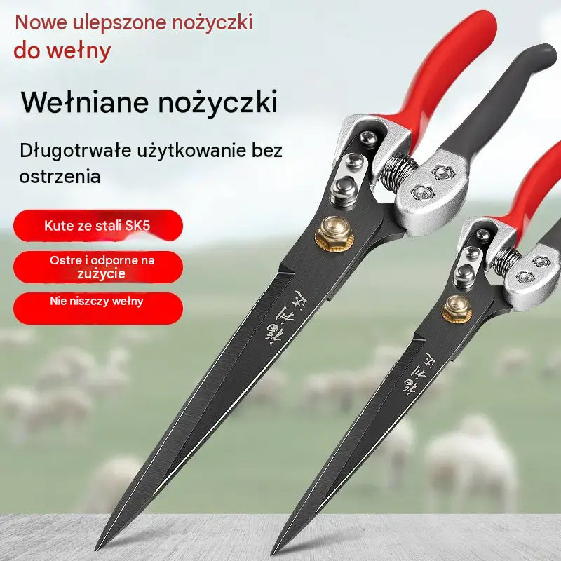 【✨Płatność przy odbiorze】🐏✨✂️ Duże ręczne nożyce sprężynowe do strzyżenia owiec