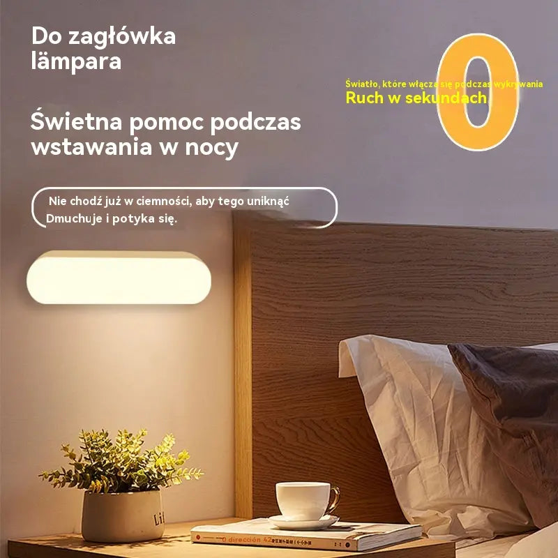 💥✨【Kup 1 sztuki i otrzymaj 1 gratis】🏡💡Inteligentna dioda LED z wykrywaniem ciała ludzkiego, łatwa w ładowaniu i praktyczna