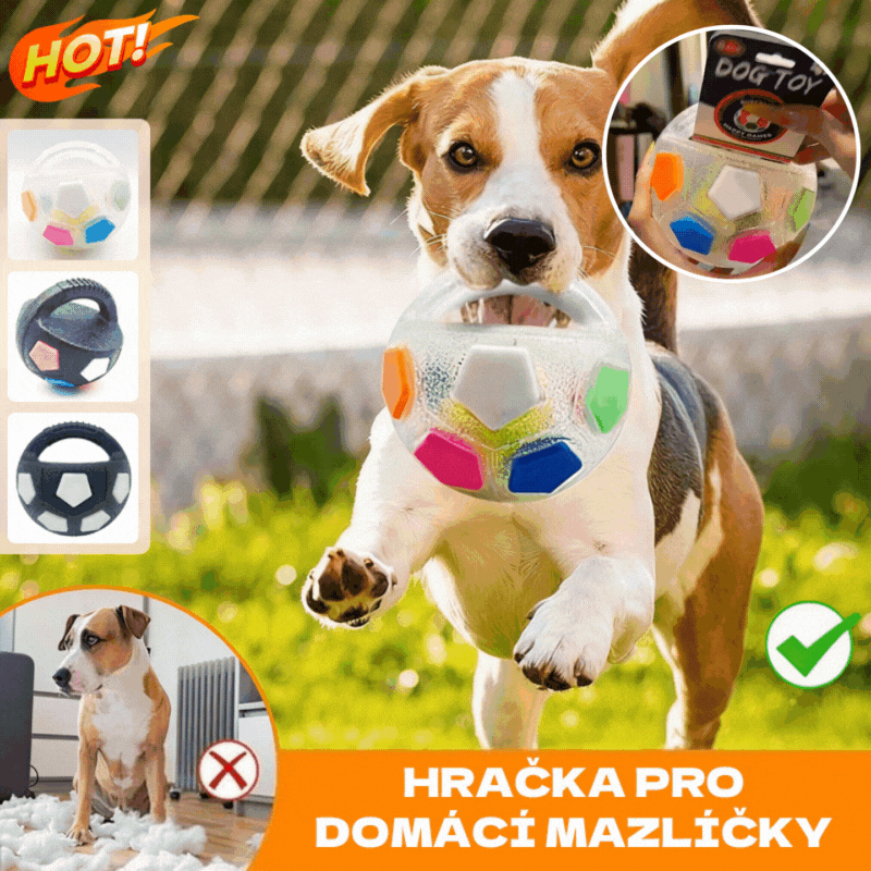 ⚽🐕🐾Igračka za pse - nogometna lopta, interaktivni i pribor otporan na ugrize za border kolije, labradore i corgi pse.