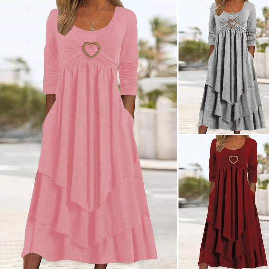 【S-4XL】2026 Nuevo vestido de lino de algodón simple de otoño para mujer, tela cómoda y transpirable