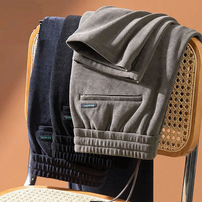 👖👖【Rozmiary M–5XL】Męskie spodnie dresowe z podszewką z polaru na jesień/zimę – luźne spodnie codzienne