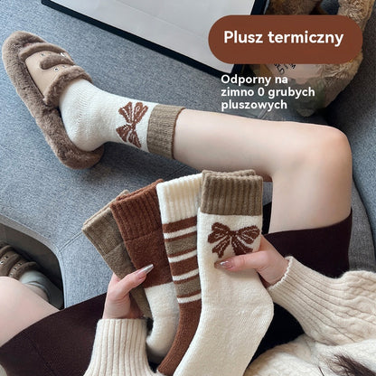 🎀🧦【Kup 4, otrzymaj 4 gratis】Damskie skarpety zimowe, ciepłe i z podszewką z polaru