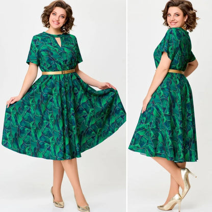 💟【S-5XL】👗Nowa modna sukienka, klasyczny design, elegancka i prosta-3704967