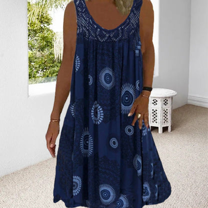 💋👗【40-120 kg】Vestido sin mangas ni tirantes, corte holgado, tallas grandes disponibles ✅️Pago contra entrega