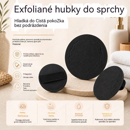 🔥🎉【Opakowanie 4 sztuk, Cena: 119 zł】🚿 Peelingująca gąbka pod prysznic🧖‍♀️✨ Pozostawia skórę miękką, czystą i niepodrażniającą.