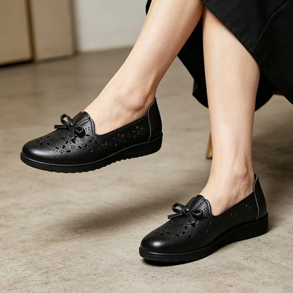 [Descuento por tiempo limitado] Zapatos de piel suave para mamás: transpirables y cómodos, tallas 35-41
