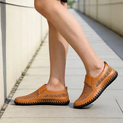 【Tallas 38-48】👞Nuevos zapatos casuales de malla para hombre para verano, ideales para viajes y actividades al aire libre.