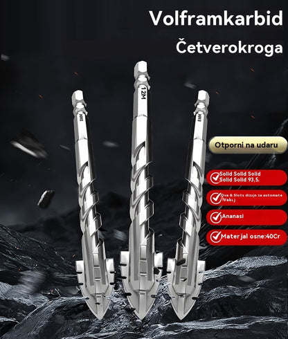 🥇Sedma generacija ekscentričnog svrdla od super tvrdog volframovog čelika s nazubljenim rubom, Oštro i izdržljivo❤️【3+4+5+6+8+10+12mm】