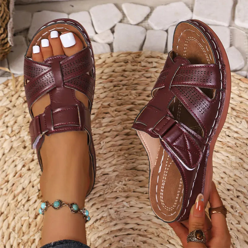 Colección de verano 2026 ✨ Pantuflas de piel auténtica con soporte plantar 👡 ¡Ultra cómodas y ajustables!