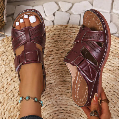 Colección de verano 2026 ✨ Pantuflas de piel auténtica con soporte plantar 👡 ¡Ultra cómodas y ajustables!