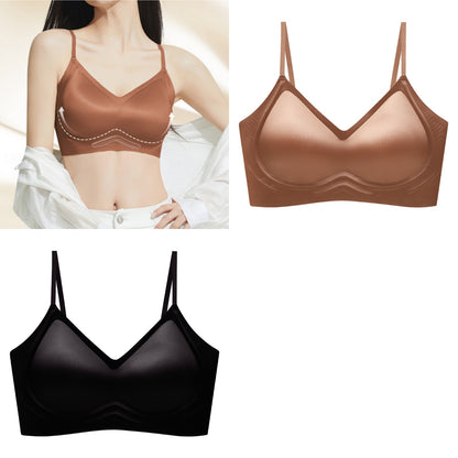 🥰Płatność przy odbiorze🔥【2 sztuki】【40-100 kg】Bezszwowy biustonosz jedwabny, miękkie wsparcie, wygodne dopasowanie