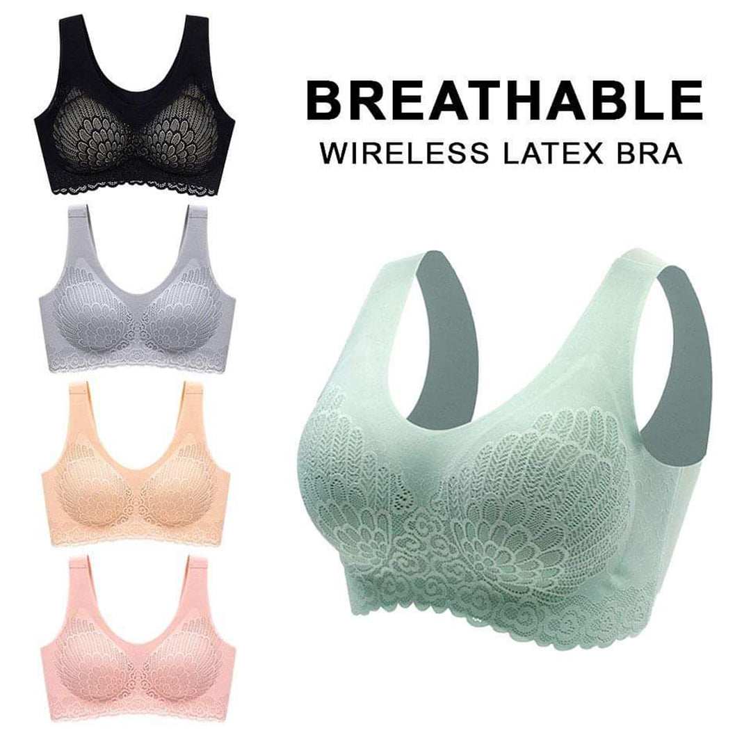 💖🔥【Plačilo ob dostavi】🔥【Komplet 3 kosov】Izvrsten čipkast brezšivni modrček iz ledene svile, brez kosti