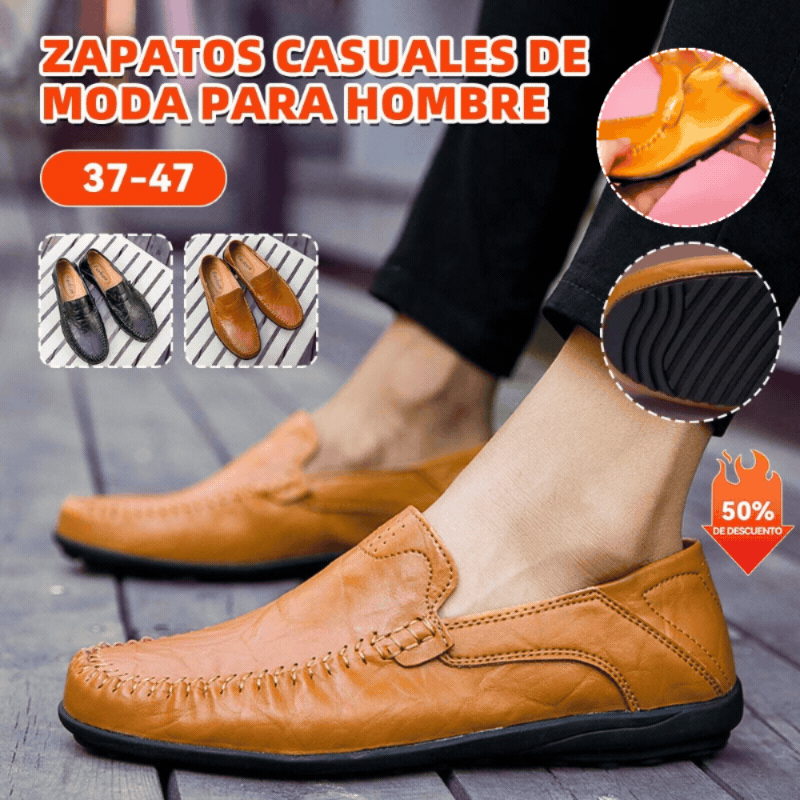 🔥👞【39-44】Zapatos casuales modernos de piel de becerro para hombre ✅Pago contra entrega