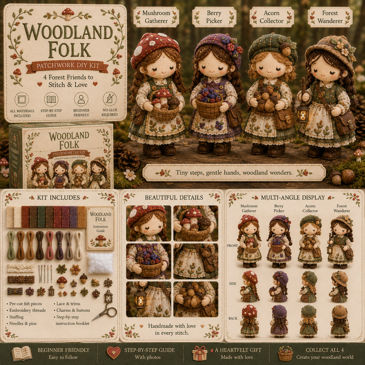 🎁Zadnji dan: Iskoristite popust od 50%! 🧵Minijaturni set patchworka iz serije Miniature World.
