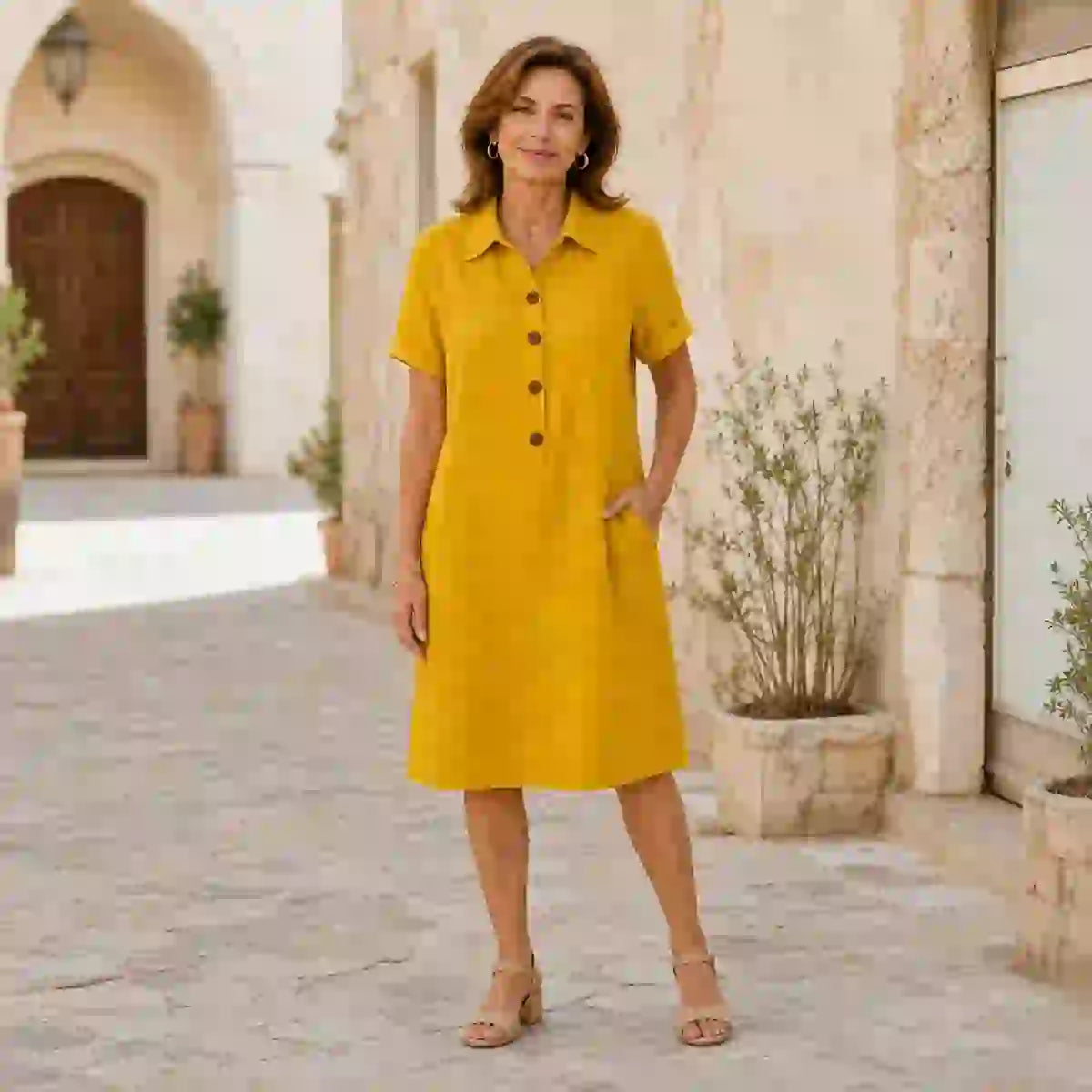 ⏳ Ponuda je vremenski ograničena! ⏰【S-3XL】Udobna ljetna ležerna haljina, elegantnog kroja, moderna i svestrana.