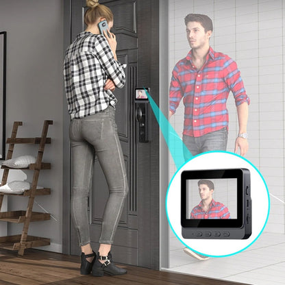 🔥🏡Bezprzewodowy wideodomofon: rozdzielczość HD 1080P, obiektyw szerokokątny 170°, nadaje się do użytku na zewnątrz, z funkcją widzenia w nocy.