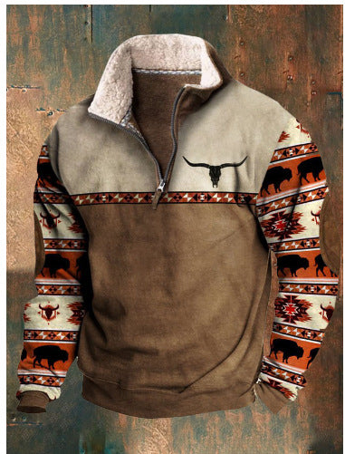 🔥✨【50% zniżki】【S-4XL】2025 Męska bluza z kapturem z długim rękawem i nadrukiem 3D na jesień/zimę