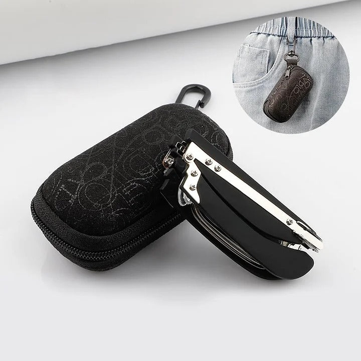 🔥【Najprodavaniji proizvod—50% popusta】✨🔥Sklopive naočale za čitanje i futrola za naočale s anti-plavim svjetlom, uniseks