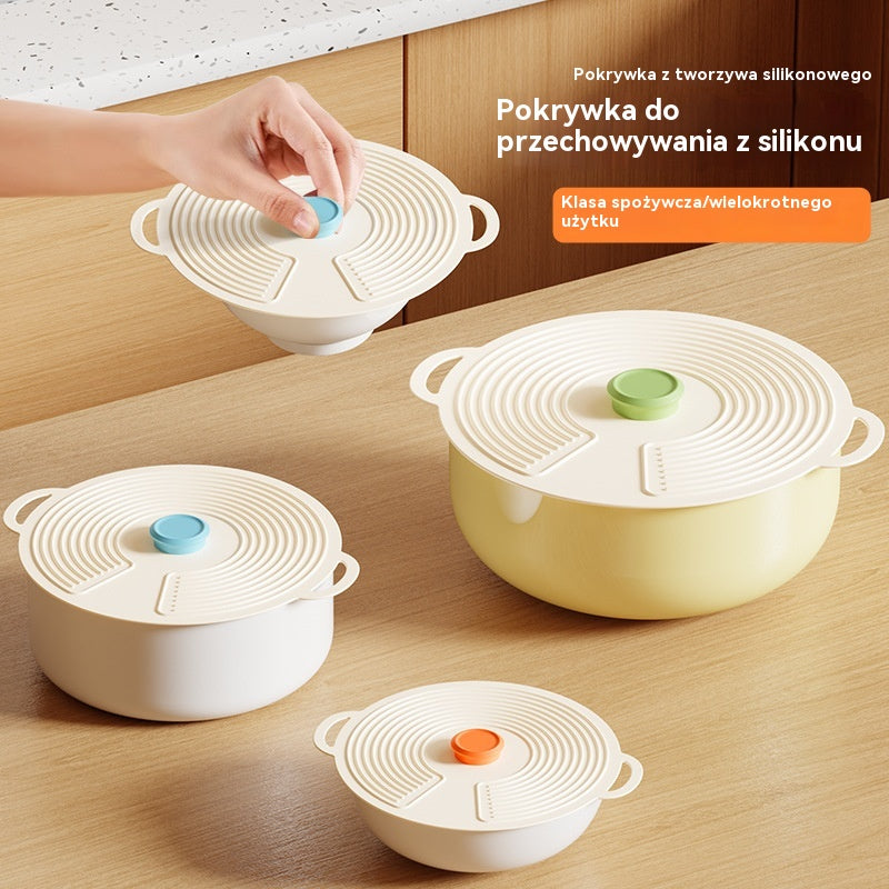 📢【 50% zniżki】Silikonowe pokrywki do żywności, które zachowują świeżość.osłona przeciwbryzgowa