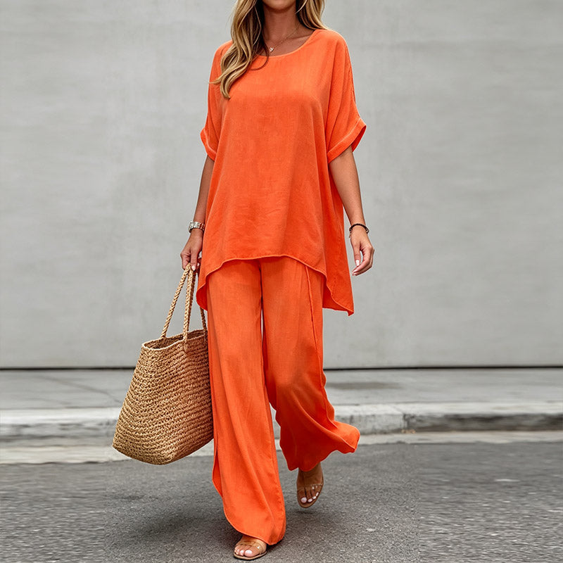 💃💃【S-5XL】 Traje casual de talla grande para mujer 2026 【Top + Pantalones】