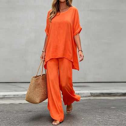 💃💃【S-5XL】 Traje casual de talla grande para mujer 2026 【Top + Pantalones】