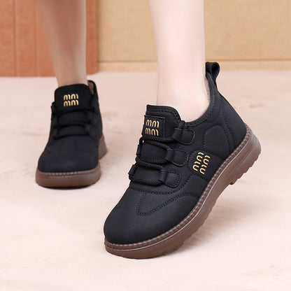 🔥Зима 2026, нов стил кадифени и дебели топли снежни ботуши, удобни и неплъзгащи се дебели подметки, които няма да уморят краката ви【35-41】