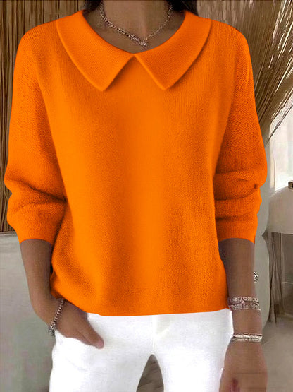 🔥🌸【S-3XL】【Jesienna nowość】Wygodny top damski z długim rękawem i dekoltem w serek – Ciepły i stylowy