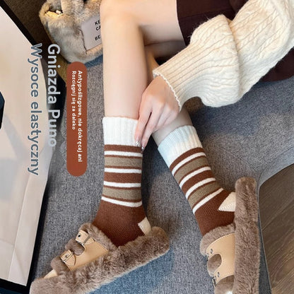 🎀🧦【Kup 4, otrzymaj 4 gratis】Damskie skarpety zimowe, ciepłe i z podszewką z polaru