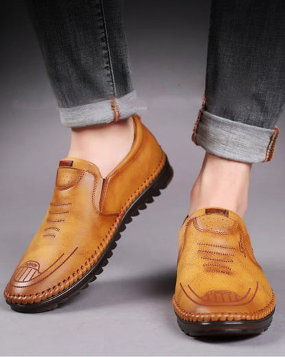 🥰Nowości letnie👟[S-5XL] 2025 modne letnie męskie skórzane buty casualowe⚡Wygodne i oddychające,⚡Ręcznie robione