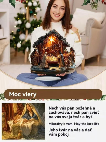✨⛪ Božični okraski za namizne mize, akrilni okraski