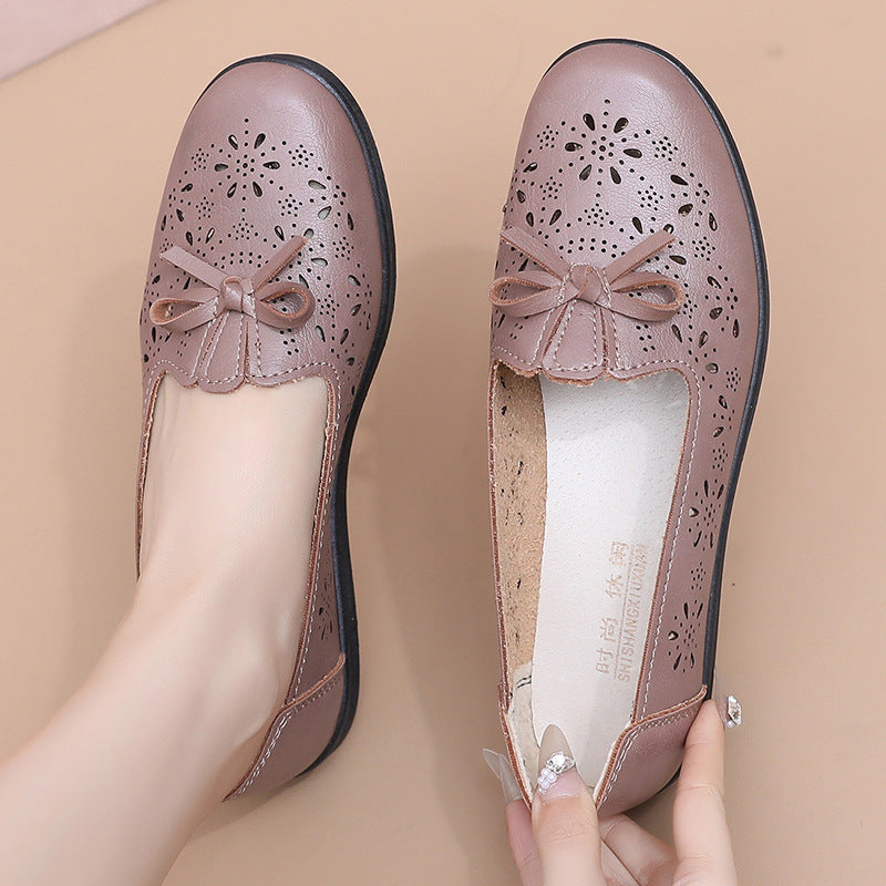 [Descuento por tiempo limitado] Zapatos de piel suave para mamás: transpirables y cómodos, tallas 35-41