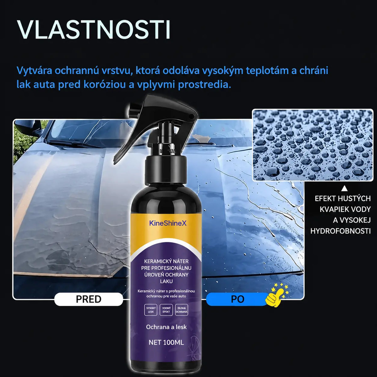 ⏰50% ZĽAVA na 3 fľaše - 🏆Pokročilý rýchlo pôsobiaci sprej na lakovanie automobilov