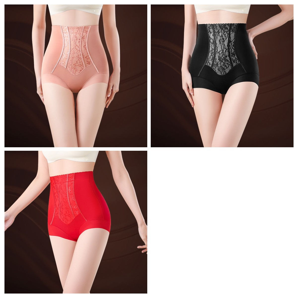 🌸  Wygodne antybakteryjne majtki napinające brzuch z wysokim stanem 🩲💖